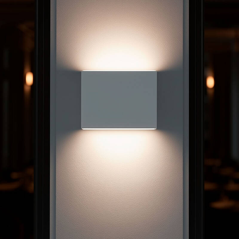 Aplique de Pared Exterior LED Iluminación Doble Cara Aluminio Luming II