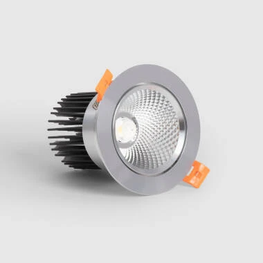 Foco Downlight LED 15W Circular COB CRI90 Corte Ø 90 mm Silver