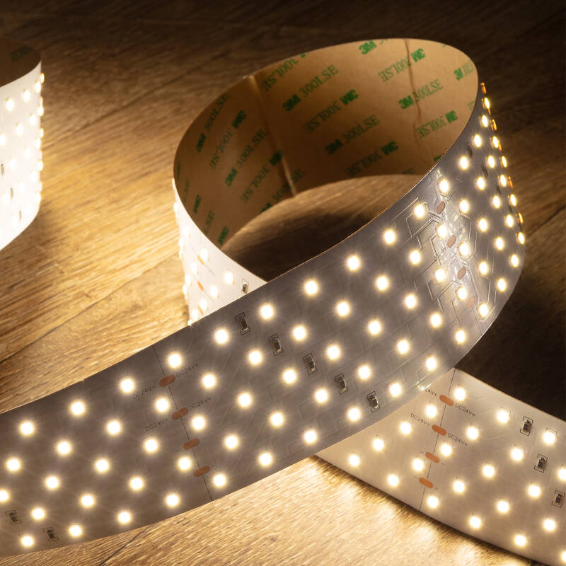 Imagen de Tira LED 24V SMD 350 LED/m 5m 36W/m 4500lm/m Superancha 57mm Corte 10cm IP20