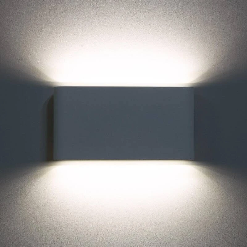 Imagem de Aplique de Parede Exterior LED com Iluminação Dupla Face em Alumínio Luming
