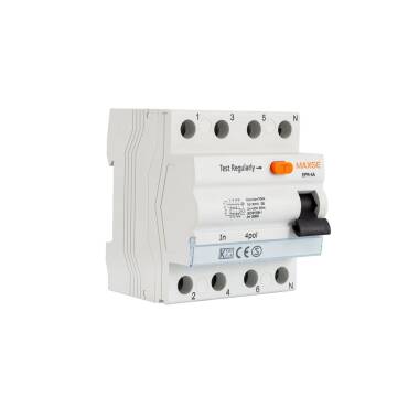 Disjuntor Diferencial Industrial Superimunizado 4P 30mA 25-40A 10kA Classe A MAXGE