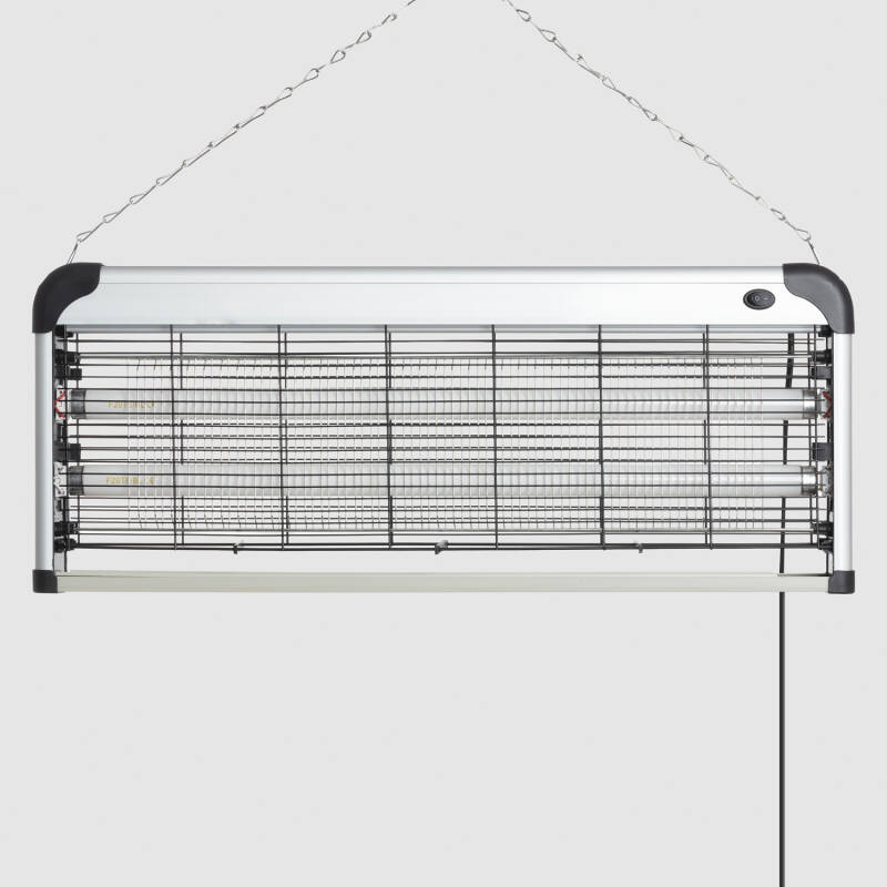 Imagen de Lámpara Antimosquitos Eléctrica con 2 Tubos UV de Aluminio