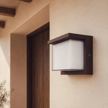 Imagen de Aplique de Pared Exterior LED 12W Aluminio CCT Seleccionable Doble Difusor Arelien Oscilum
