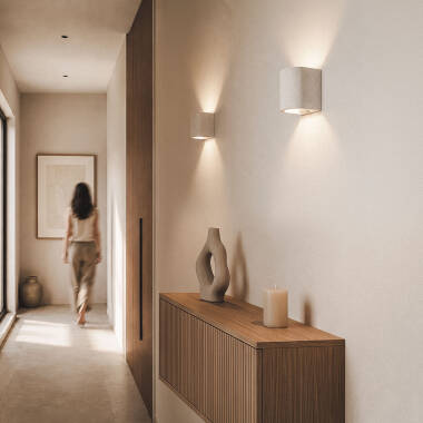 Imagen de Aplique de Pared Cemento Iluminación Doble Cara Kediri