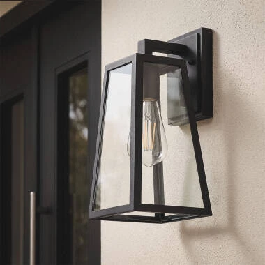 Lámpara de Pared Exterior Aluminio y Cristal Marlon