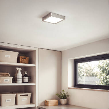 Imagen de Plafón LED 18W Cuadrado Metal 225x225 mm Silver