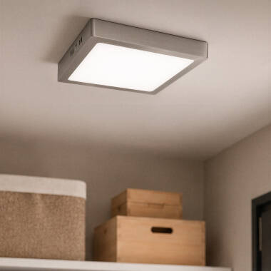 Imagen de Plafón LED 18W Cuadrado Metal 225x225 mm Silver 