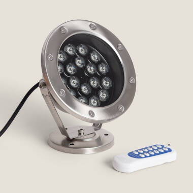 Foco Sumergible LED RGB 18W Superficie 12V DC IP68
