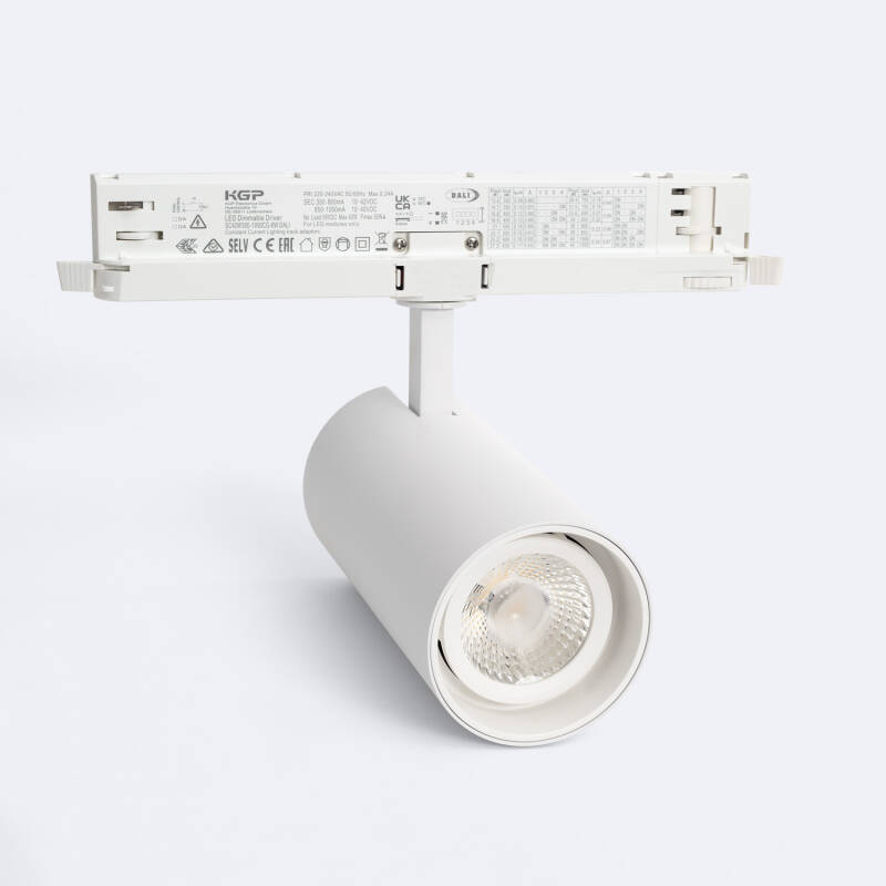 Imagen de Foco Carril LED Trifásico 30W Fasano Regulable DALI Blanco
