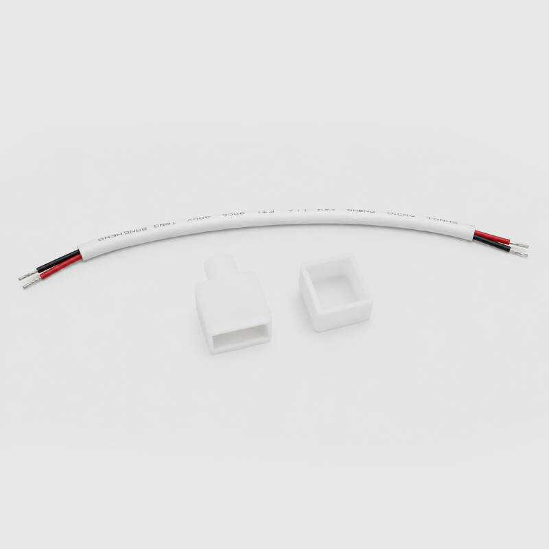 Imagen de Kit Cable Conector y Tapón para Neón 24V N-FLEX10