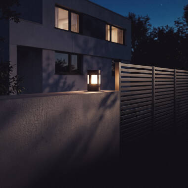 Imagen de Baliza Sobremuro Exterior LED 7W Aluminio 14cm Mokka