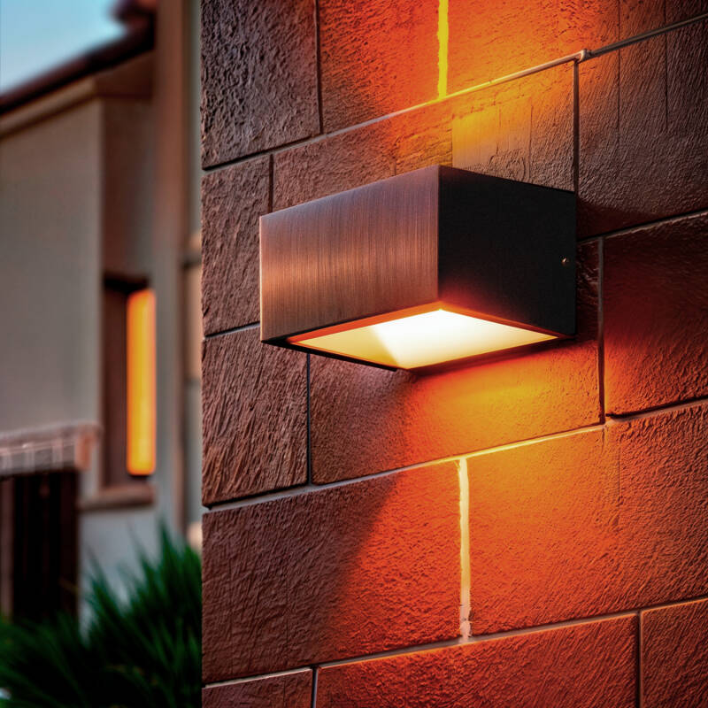 Imagen de Aplique de Pared Exterior LED 9W Aluminio Iluminación Doble Cara CCT Seleccionable Sheffield
