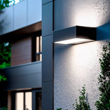 Aplique de Parede Exterior LED 9W Iluminação Dupla Cara Galeo