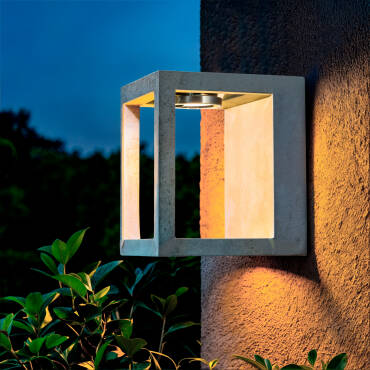 Aplique de Parede Exterior LED Regulável 6W Cimento Varex