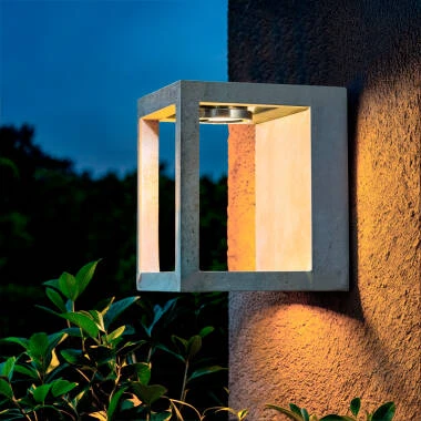 Aplique de Pared Exterior LED Regulable 6W Cemento Varex