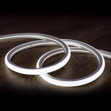 Fita LED Neon Regulável 220V Branco Frio Semicircular 180 7.5W/m Corte 100cm IP67 à Medida