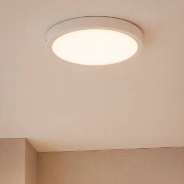 Plafón LED 24W Circular Aluminio Ø280 mm Slim CCT Seleccionable Galán SwitchDimm