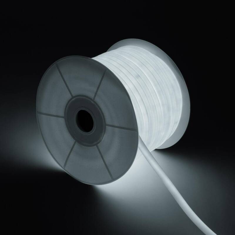 Imagem de Fita LED Néon Regulável 220 V, Bobina de 50 m, Circular 360°, 9 W/m, Corte a cada 100 cm, IP67