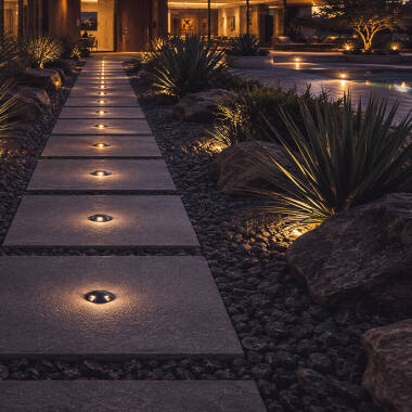 Imagen de Baliza Exterior LED 3W Empotrable Suelo 4L 24V DC