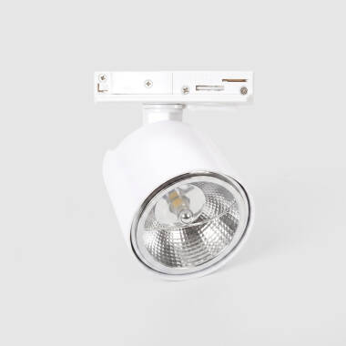 Foco Carril Monofásico Davos para Bombilla LED GU10 AR111