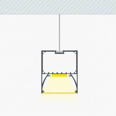 Perfil Alumínio Suspenso para Fita LED até 22 mm