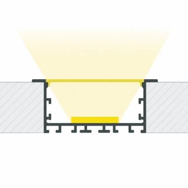 Perfil Aluminio Empotrable XL para Tiras LED hasta 60mm
