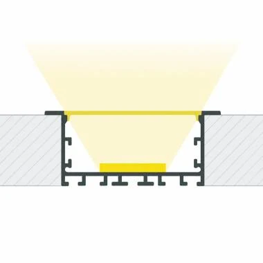 Perfil Aluminio Empotrable XL para Tiras LED hasta 60mm
