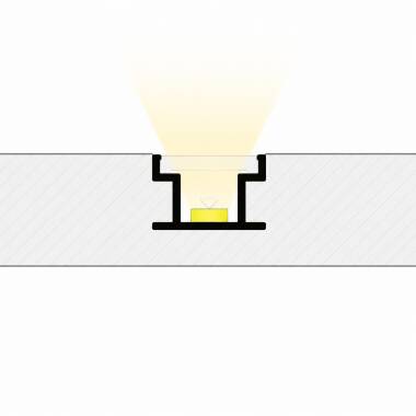 Perfil Alumínio Pisável Chão para Fitas LED até 10 mm