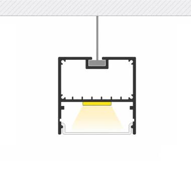 Perfil Alumínio Suspenso XL 2m para Fita LED até 45 mm