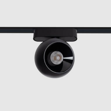 Foco Carril LED Magnético 25mm SuperSlim Cóncavo 12W 48V Negro Ø100 mm