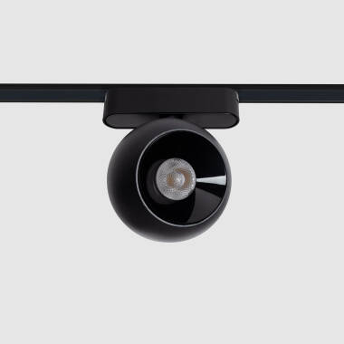 Foco Carril Côncavo LED Magnético 25mm SuperSlim 12W 48V Preto Ø100mm