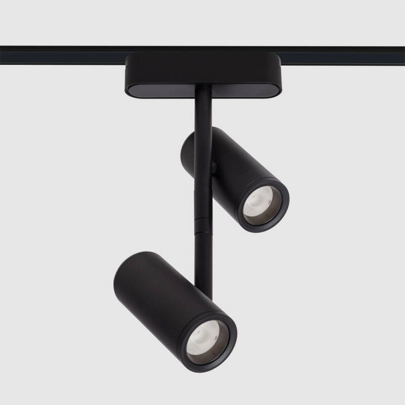 Imagem de Foco Carril Duplo Madat LED Magnético 25mm SuperSlim 16W 48V Preto