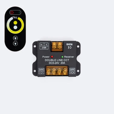 Controlador Regulador 24V DC + Comando RF Para Dim To Warm