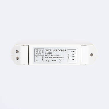 Controlador RGB DMX512 Descodificador 3 Canais