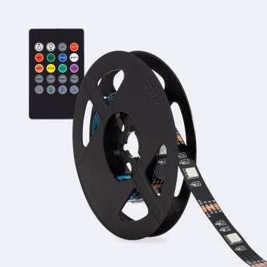 Fita LED 5V RGB 24 LED/m 2m IP20 Kit com USB para Televisão