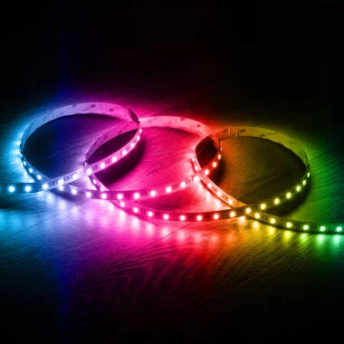Tira LED 12V RGBW SMD 60 LED/m 5m 10W/m Ancho 12mm Corte 5cm IP20