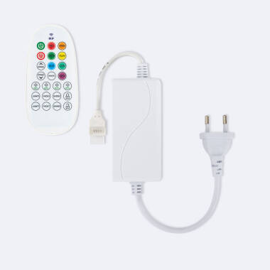 Controlador para Fita LED RGB 220V AC SMD Silicone FLEX com Comando RF