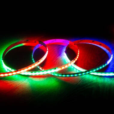 Fita LED Digital SPI 24V RGBIC COB 360 LED/m 5m Largura 10mm Corte 5 cm IP20
