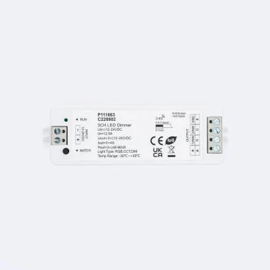 Controlador Tira LED Monocolor/CCT/RGB 12-24V SKYDANCE V3 Compatible con Mando RF