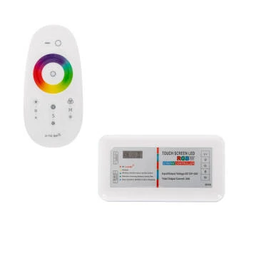 Controlador Regulador Táctil Tira LED RGBW 12/24V DC con Mando RF