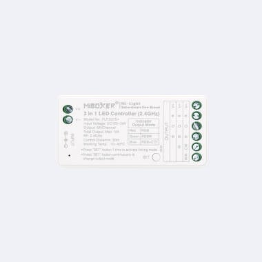 Controlador Regulador 3 en 1 LED RGB/RGBW/RGB+CCT 12/24V DC MiBoxer FUT037S+
