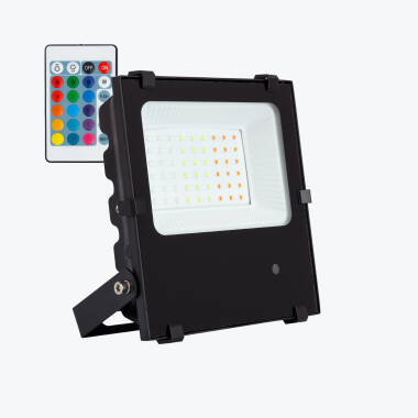 Foco Proyector LED 30W 135lm/W IP65 HE PRO RGB Regulable