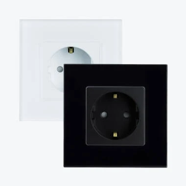 Enchufe Tipo F Schuko WiFi Con Marco de Cristal Modern