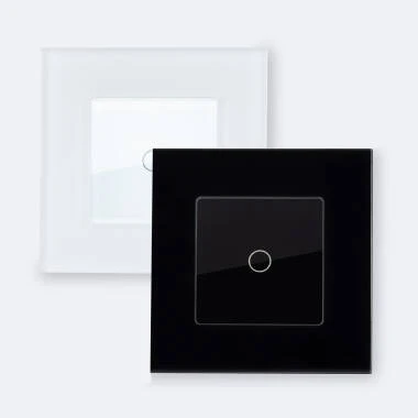 Interruptor WiFi Táctil Simple con Marco Cristal Modern