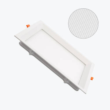 Placa LED 20W Cuadrada CCT Seleccionable Microprismático LIFUD Corte 200x200 mm