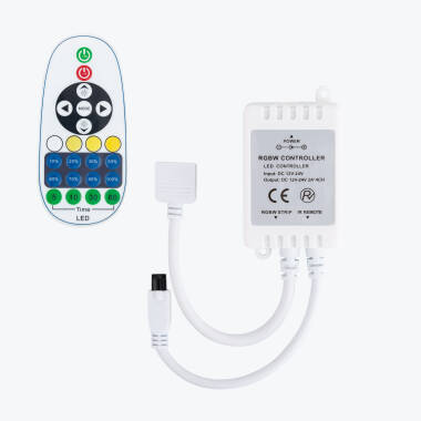 Controlador Regulador Tira LED CCT Seleccionable 12V DC con Mando IR
