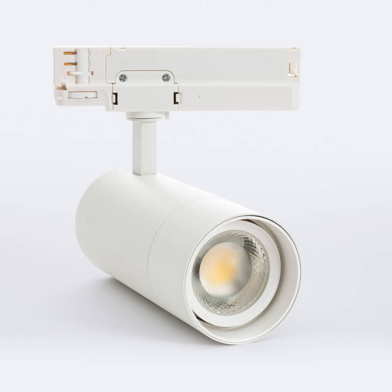 Imagem de Foco Carril LED Trifásico 30W Wild CCT Seleccionável Regulável 0-10V Multiângulo 24-60º