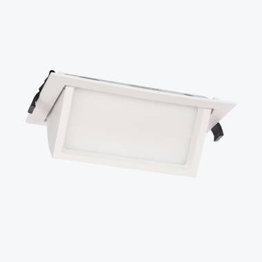 Foco Downlight Direcionável Retangular LED 38W Chip OSRAM 120lm/W CCT Seleccionável No Flicker