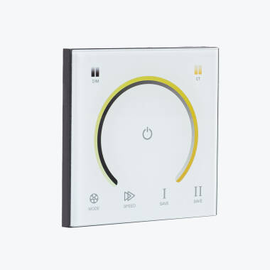 Controlador Regulador Pared Táctil para Tira LED 12/24V DC CCT