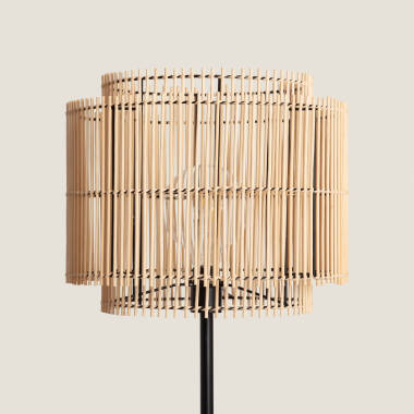 Imagem de Candeeiro de Pé em Bambu e Metal Kaia